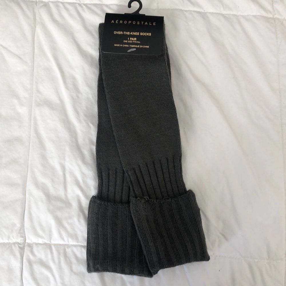 Aeropostale over-the-knee socks.